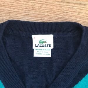 Lacoste Sweaters - Lacoste V-neck argyle sweater Lacoste Sweaters - Lacoste V-neck argyle sweater